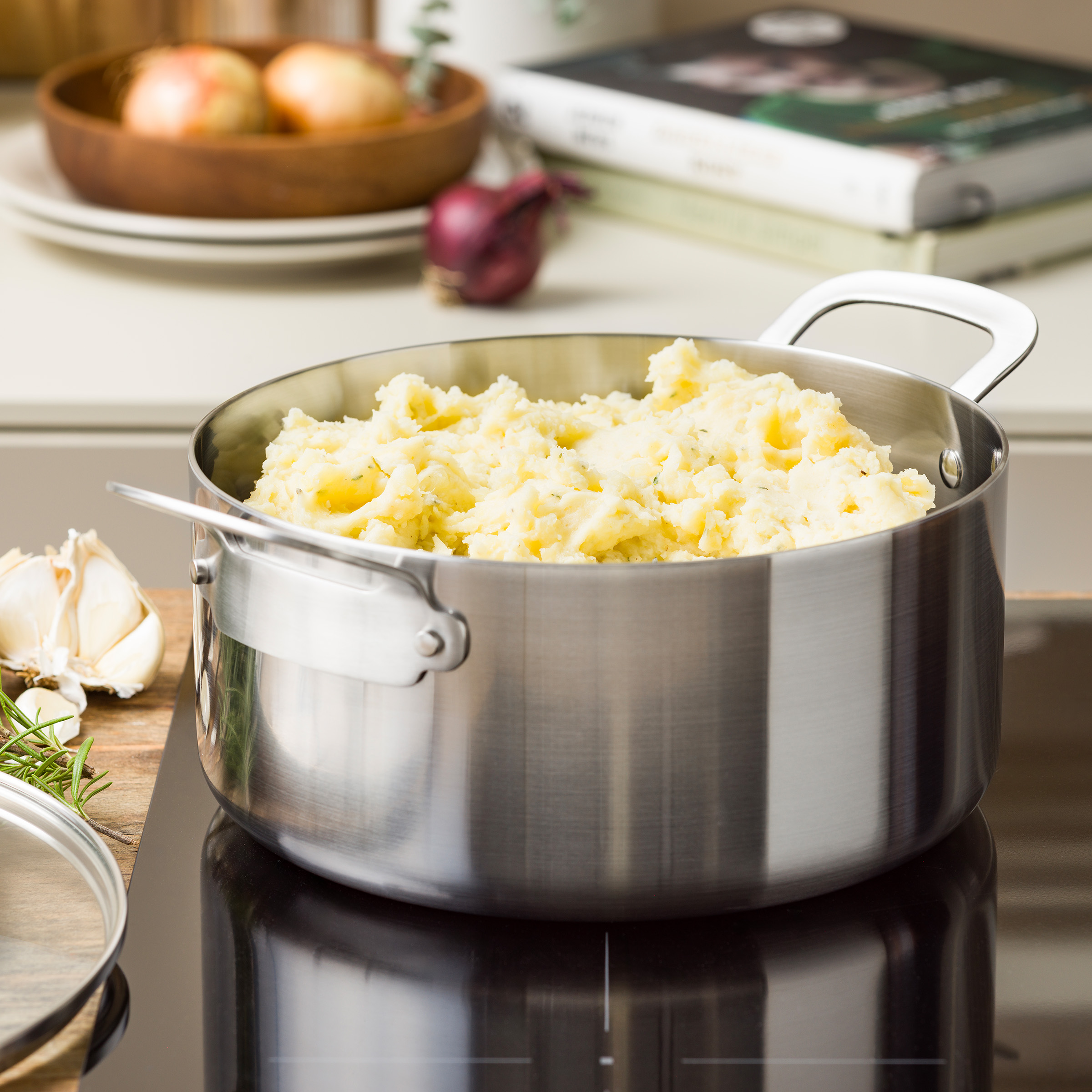 Dagelijkse Kost Jeroen Meus Proline 3PLY Kookpot met Glazen Deksel - Professioneel 3-Laags Roestvrij Staal - PFAS vrij