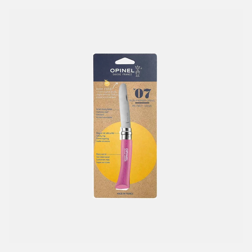 Opinel N°07 Mon Premier Zakmes - Afgerond - Rvs