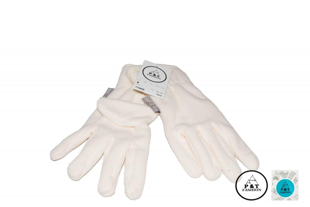 P&T Handschoenen Kinderen - Micro Fleece - Ecru