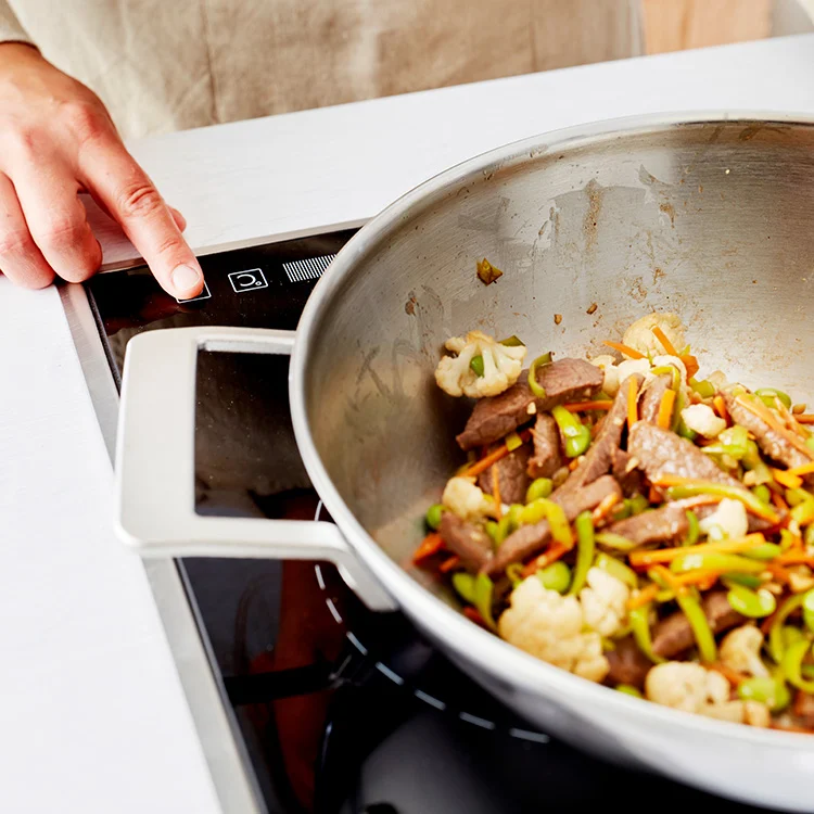 Demeyere Industry 5 Wok met 2 Handvaten - Ø 30cm + Gratis Glazen Deksel