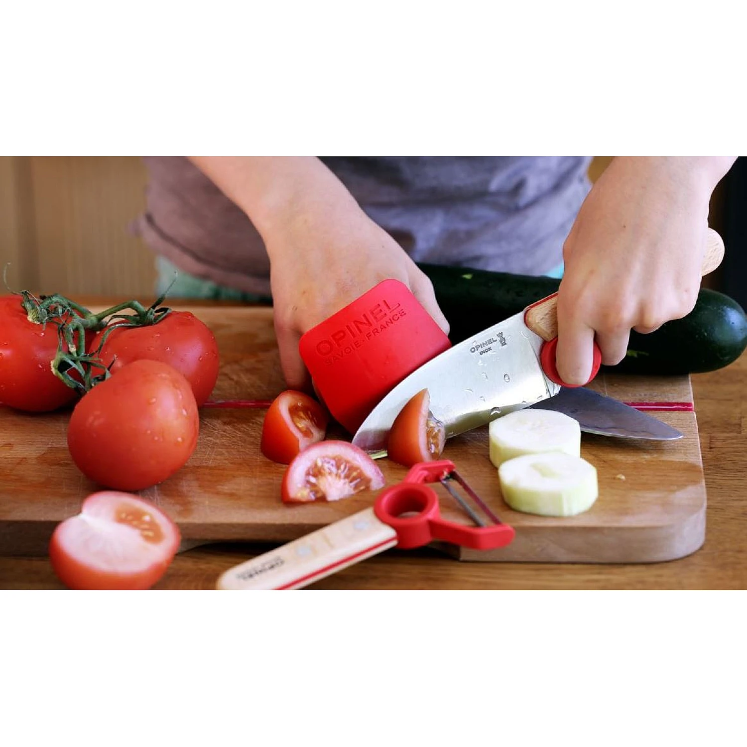 Opinel Children’s Chef’s Knife Le Petit Chef – 2-piece set