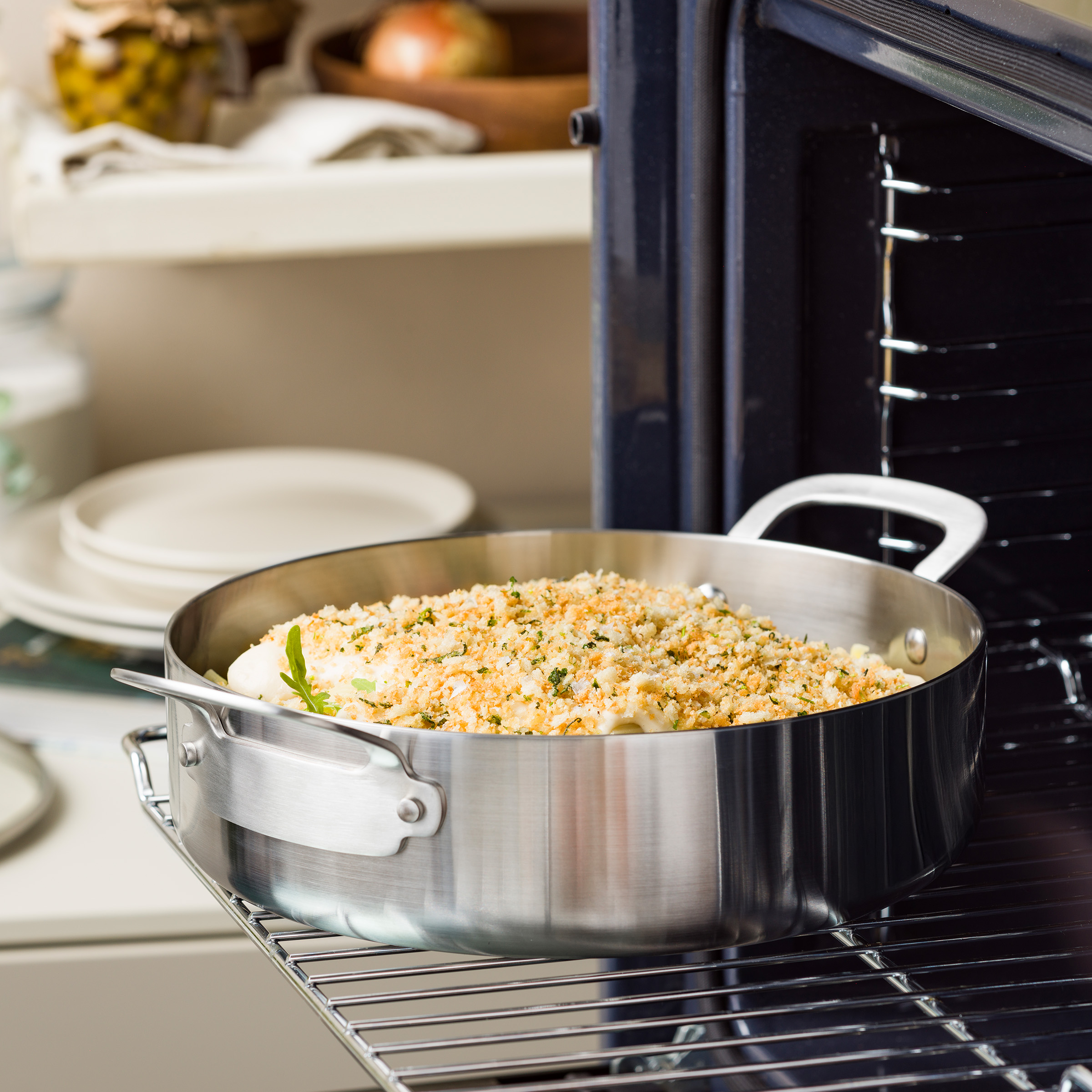 Dagelijkse Kost Jeroen Meus Proline 3PLY Casserole avec couvercle en verre - Acier inoxydable professionnel à 3 couches - Sans PFAS