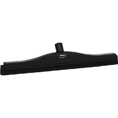 Vikan Klassieke Vloertrekker - Vast Nek - Zwarte Rubber - 50cm