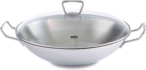 Fissler Kunming Wok avec couvercle en verre - Ø 36cm