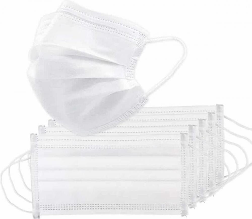 Mondmasker - 3 Laags - 50 Stuks - Wit