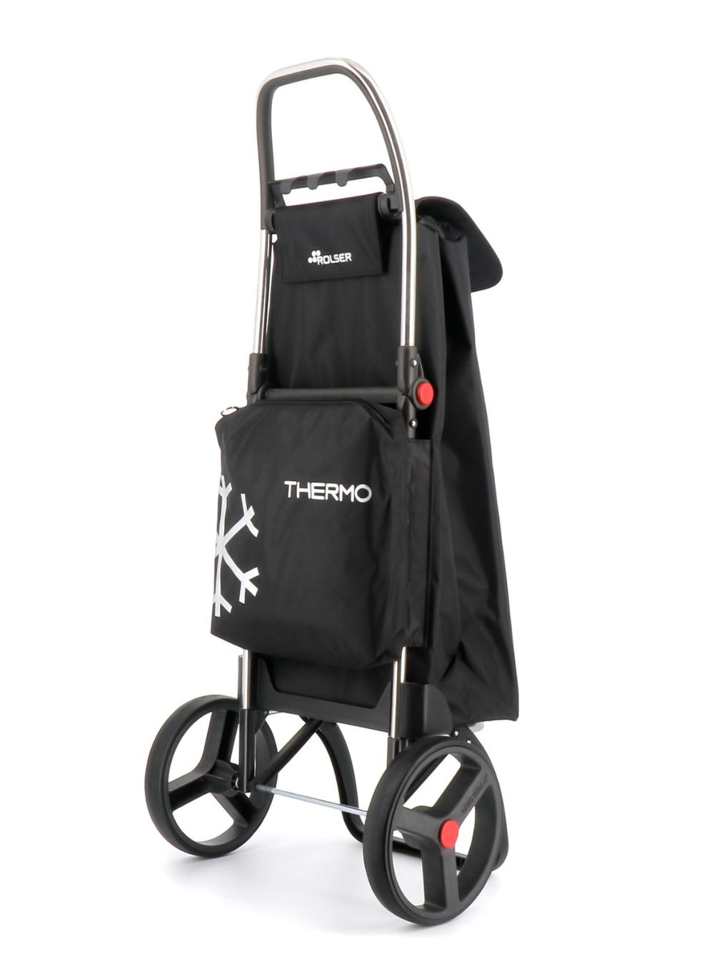 Rolser I-Max Termo Zen 2 Big Wheels Shopping Trolley – Cooler Bag – Foldable – Black