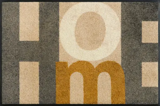 Kleen-Tex Wash+Dry Wasbare Deurmat - Home Letters - 50x75cm