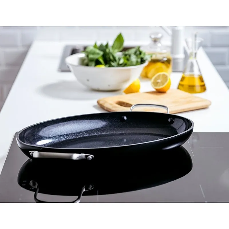 Greenpan Copenhagen Vispan met Keramische Antikleeflaag - 40cm