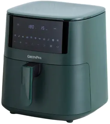 Greenpan Bistro XXL Airfryer - Pine Green - 7,2 L + Kookboek Sandra Bekkari