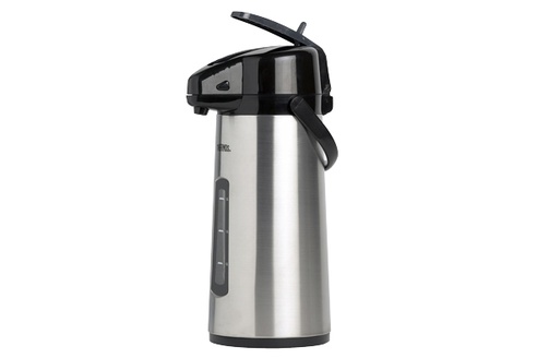Bravilor RVS thermoskan zwart | The Coffee Factory (TCF