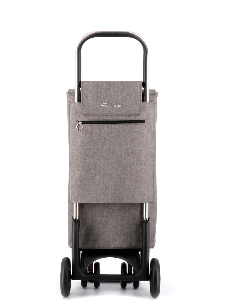 Rolser Boodschappentrolley Thermo Tweed met Roterende Voorwielen - 4.2 Tour - Grijs