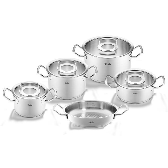 Fissler Original Profi Collection 5-delige Set met Crispy Serveerpan