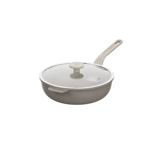 BergHOFF LEO Wokpan Dune met Glazen Deksel - Ø 28cm - PFAS-vrij