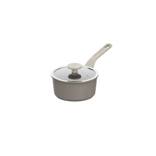 BergHOFF LEO Steelpan Dune met Glazen Deksel - Ø 18cm - PFAS-vrij