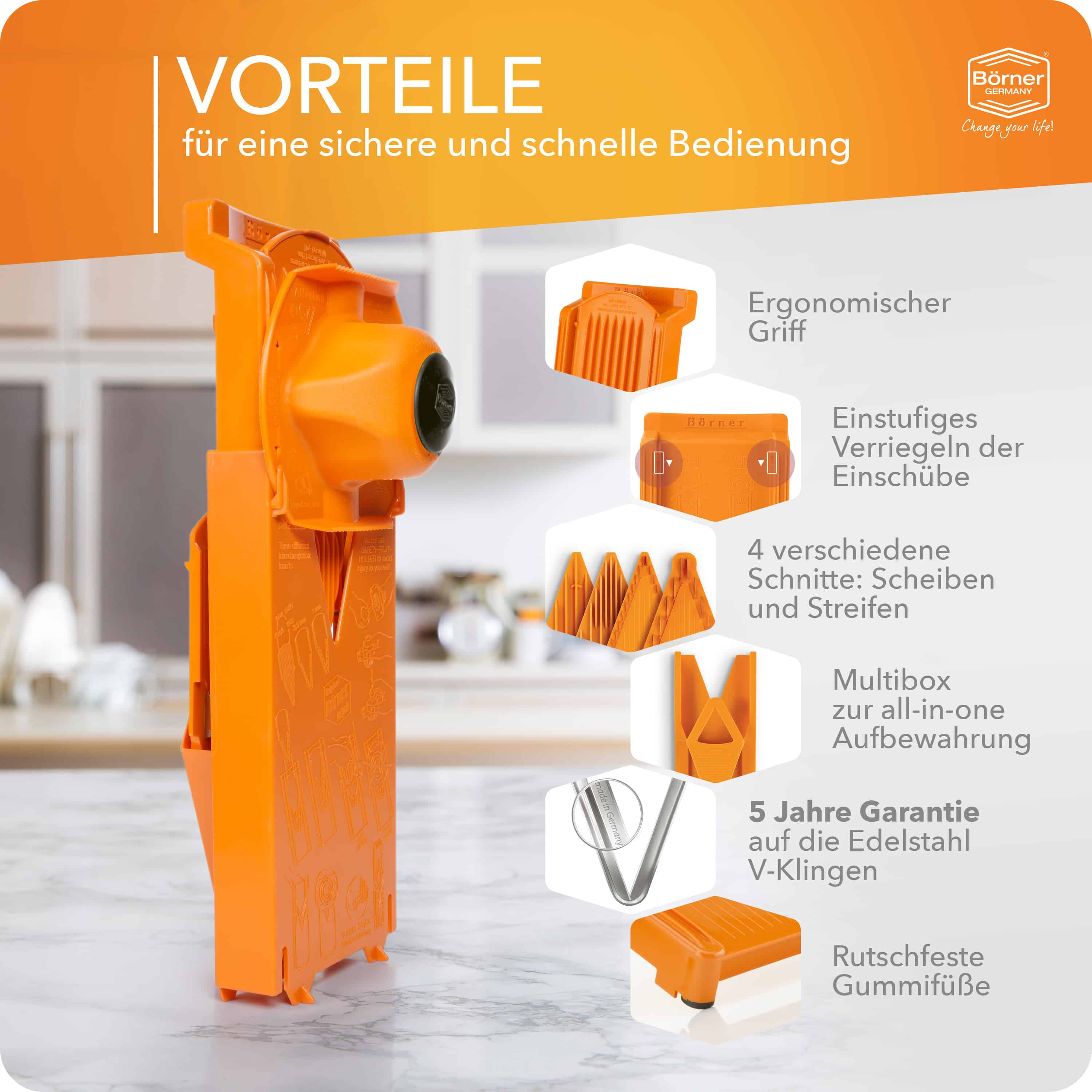 Börner Mandoline V3 Trendline - Starter Set