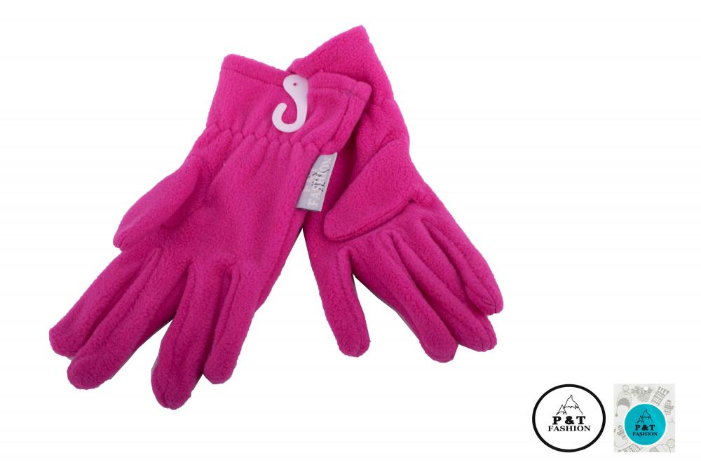 P&T Handschoenen Kinderen - Micro Fleece - Framboos