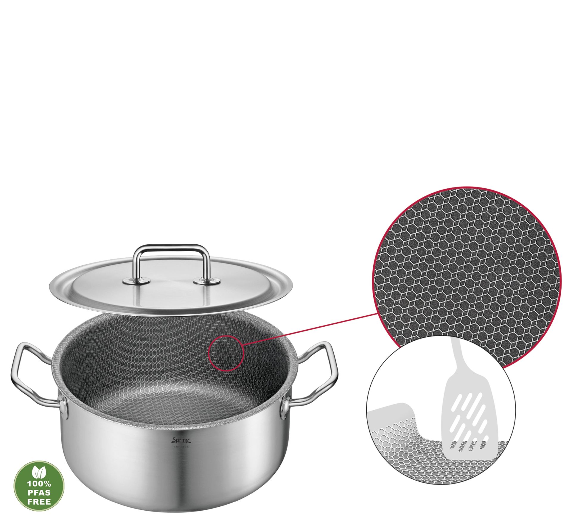 Spring Vulcano Cut Resist Pure Cooking Pot – PFAS-free