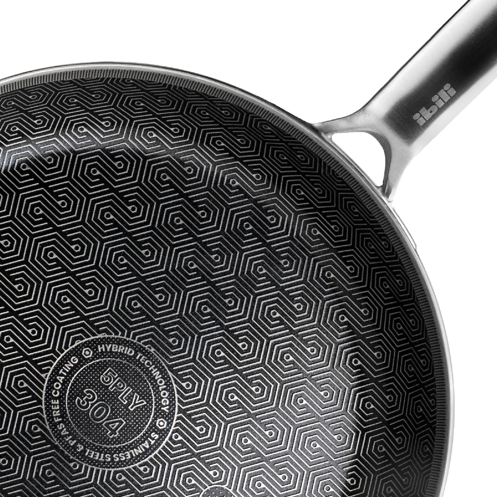 Ibili Hybrid Pro Frying Pan – 5-ply – PFAS-free – stainless steel