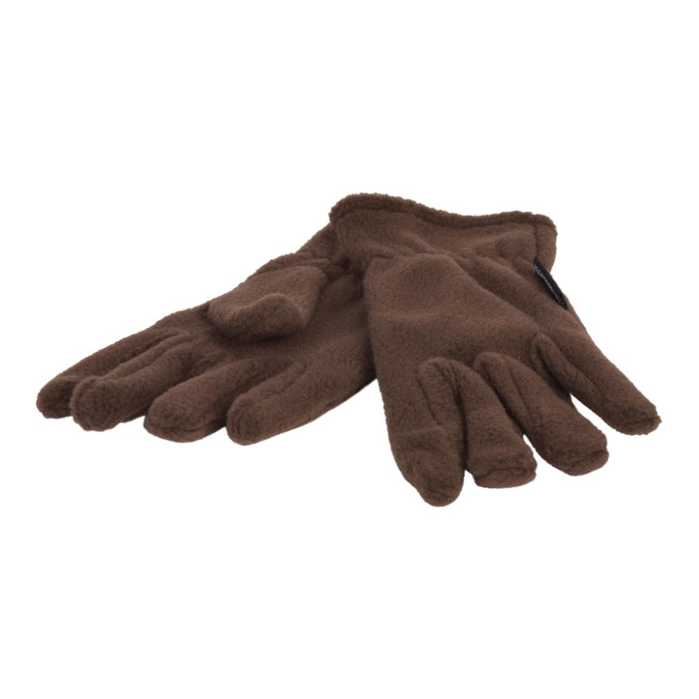 P&T Handschoenen Kinderen - Fleece - Donker Bruin - 10-12j