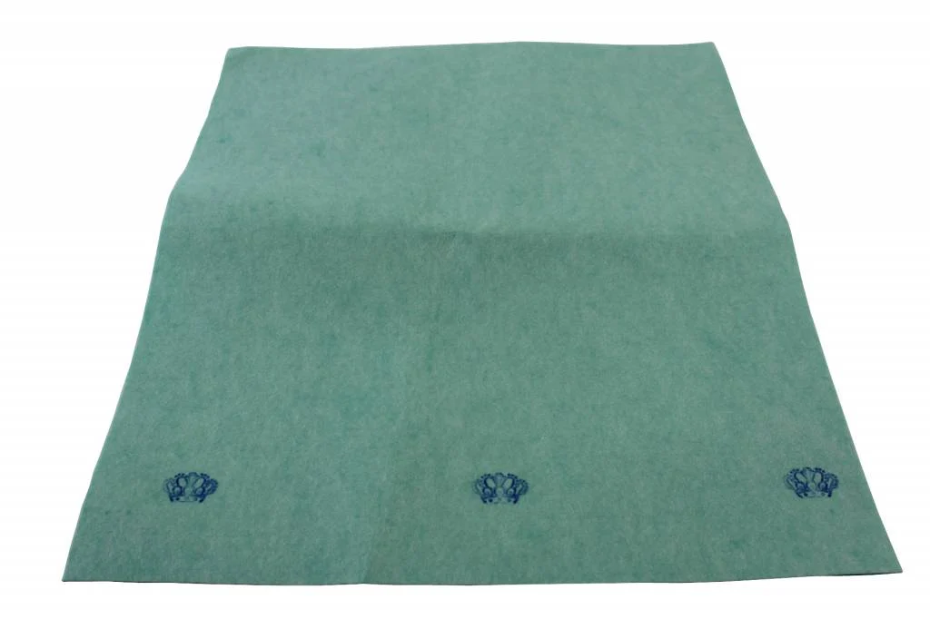 Chiffon en viscose vert - Chiffon Couronne verte - 60 x 70cm