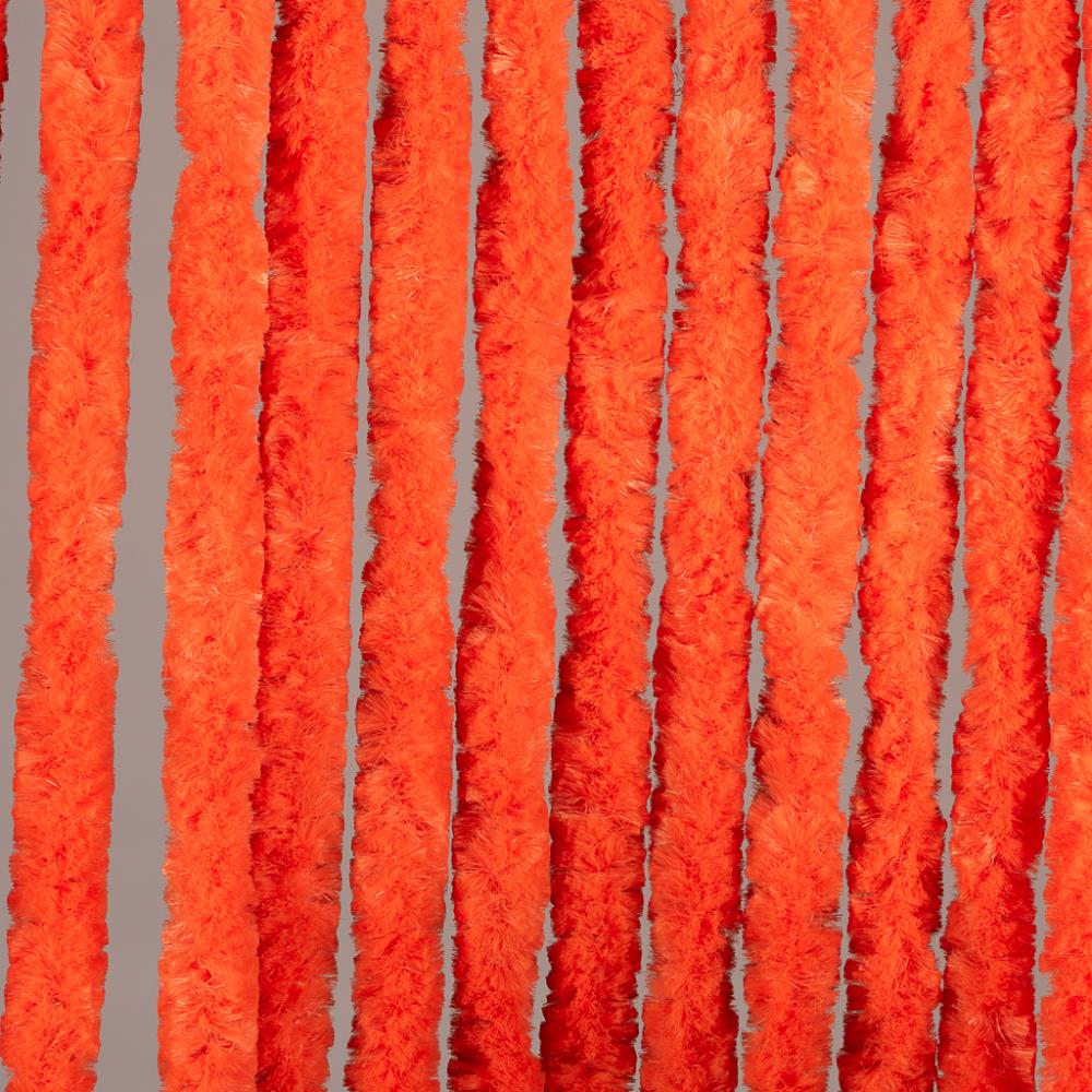 Rideau anti-insectes de luxe queue de chat - Orange