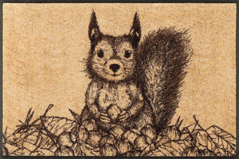 Kleen-Tex Wash+Dry Design Wasbare Deurmat - Squirry - 50 x 75cm