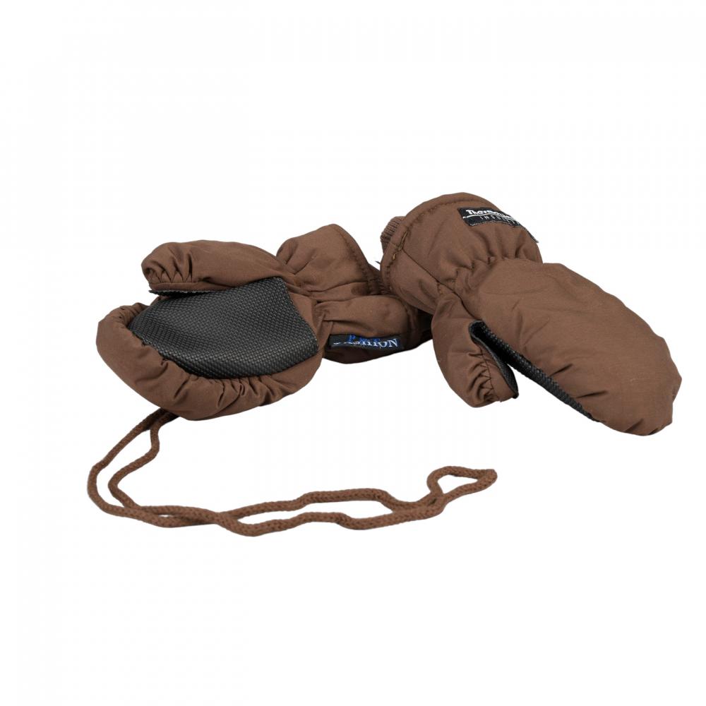 P&T Wanten Kinderen met Touwtje - Waterdicht - Ski Wanten - Bruin