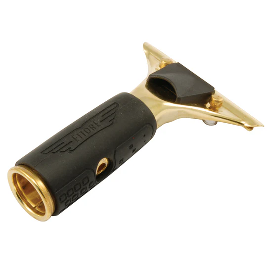 Ettore Handgreep Master Brass Top Clip met Rubber Grip