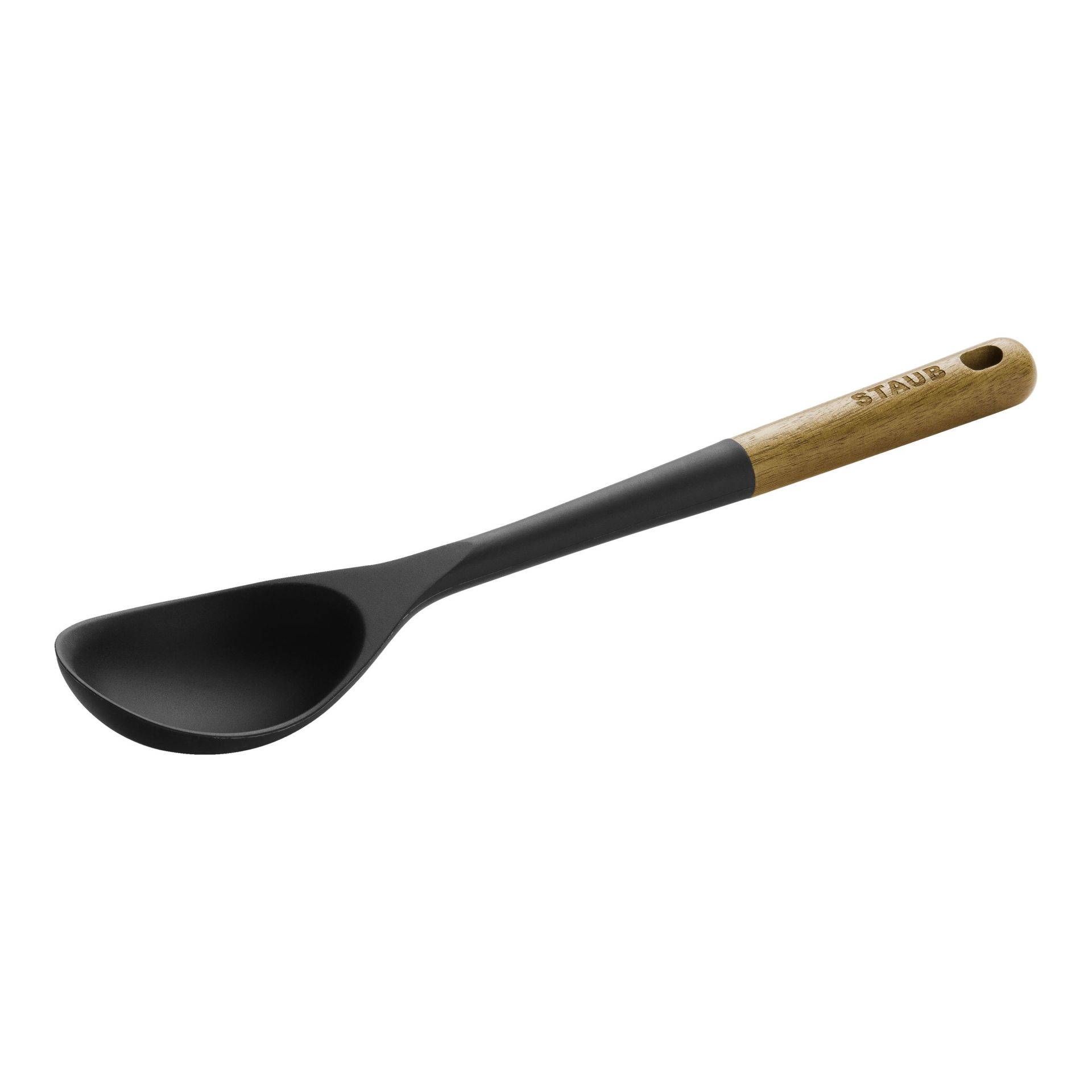 Staub Kitchen Tools – 5-piece set – Acacia wood with black silicone, BPA-free