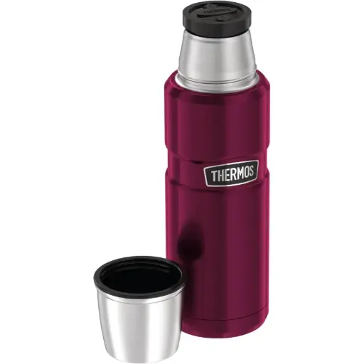 Thermos Stainless King Insulated Bottle – 470ml – Raspberry Polished