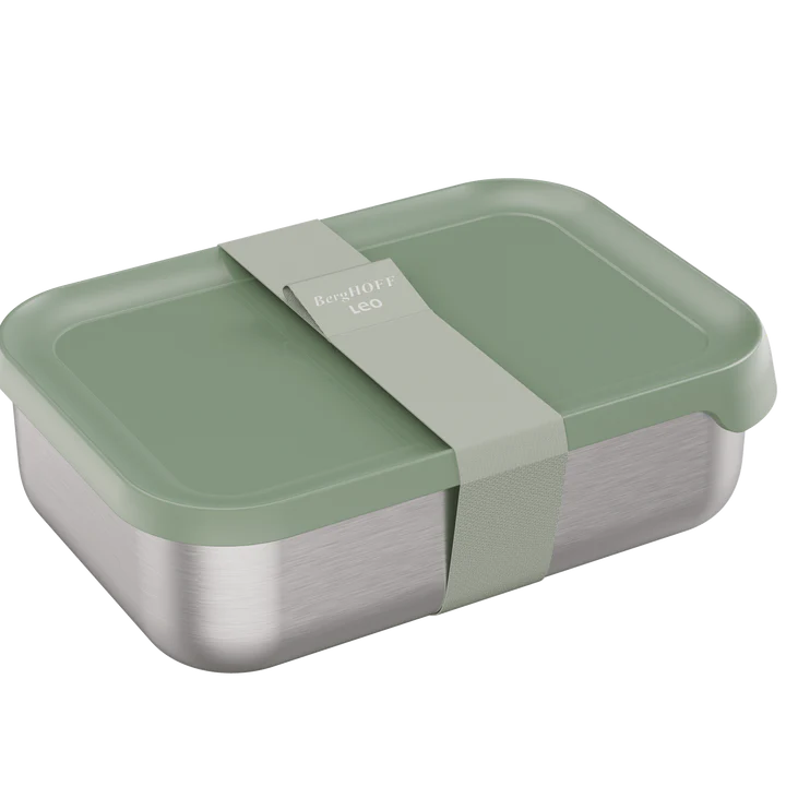BergHOFF LEO Lunchbox - Magnetronbestendig - 21,5 x 15,5 x 6,3cm - Sage