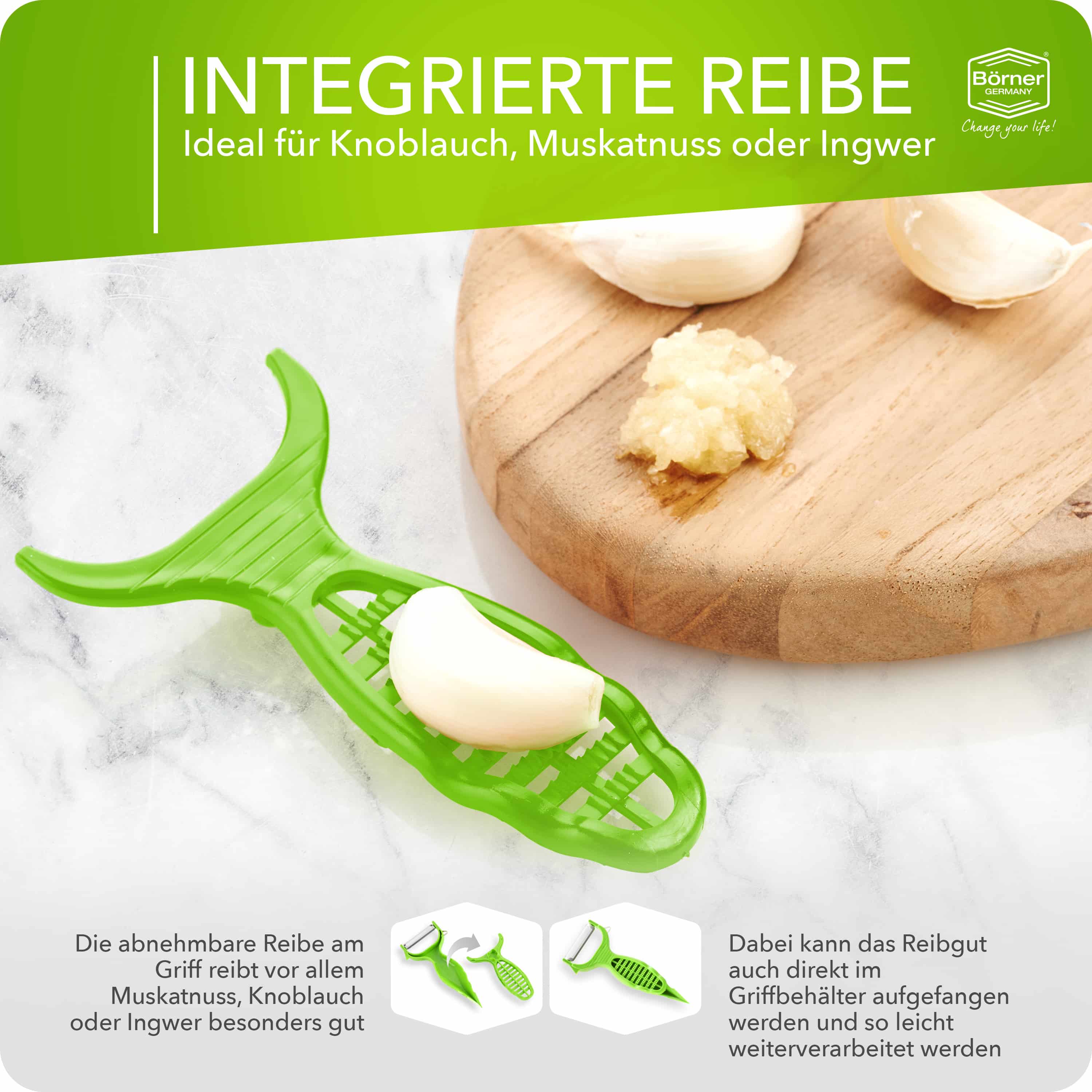 Eplucheur Börner 6in1 avec lame lisse