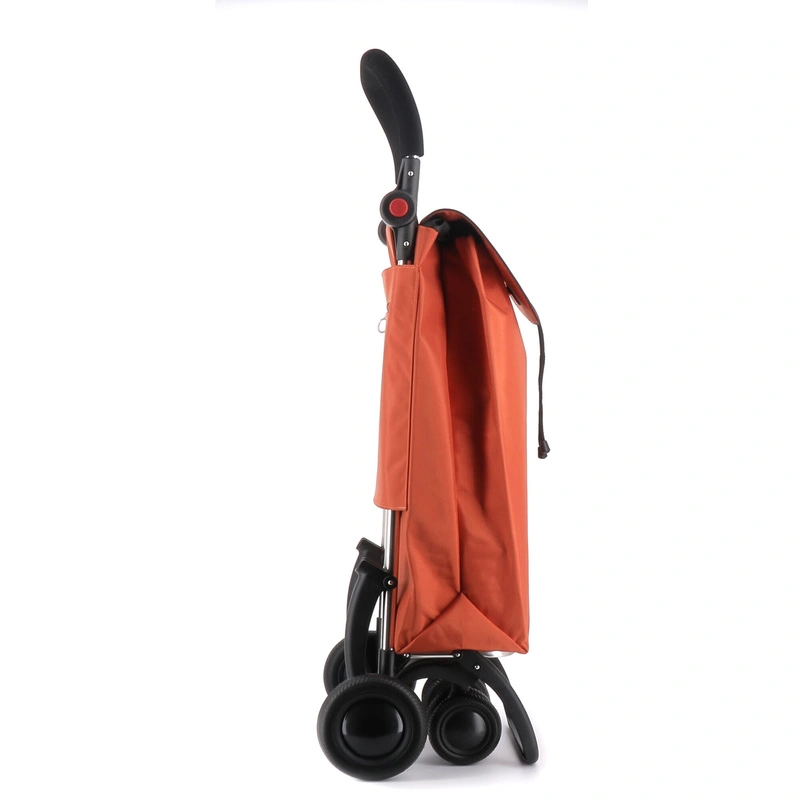 Rolser Boodschappentrolley I-Bag Mf - 4.2 Tour Plus - Roterende Voorwielen - Verstelbare Handgreep - Naranja