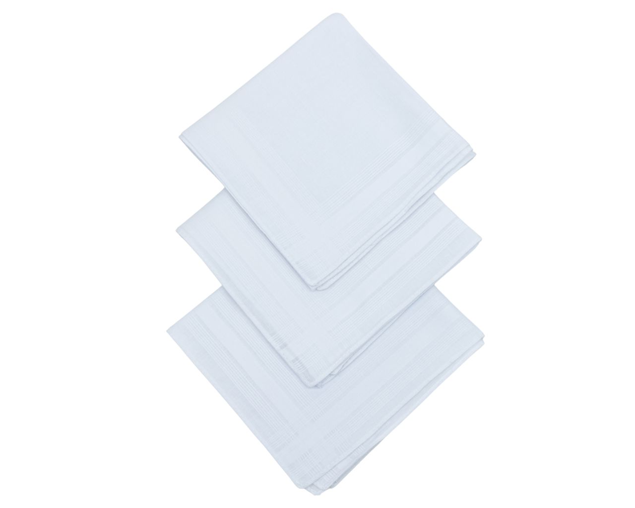 D&L Dames Zakdoeken - Wit - 29 x 29cm - 12 Stuks - 100% Katoen Gesatineerd