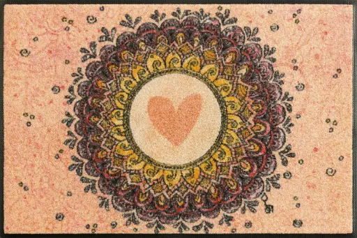 Kleen-Tex Wash+Dry Wasbare Deurmat - Circle of Love - 50x75cm
