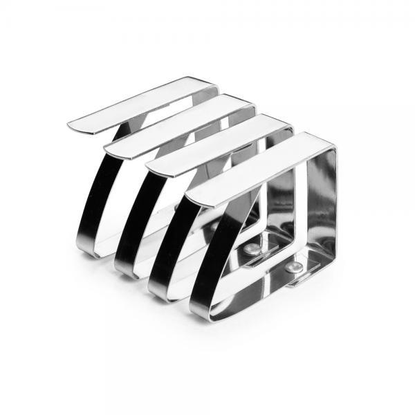 Ibili Tafelkleedklemmen - Rvs - 4 Stuks