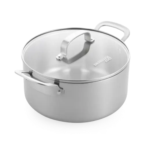 Dagelijkse Kost Jeroen Meus Proline 3PLY Kookpot met Glazen Deksel - Professioneel 3-Laags Roestvrij Staal - PFAS vrij