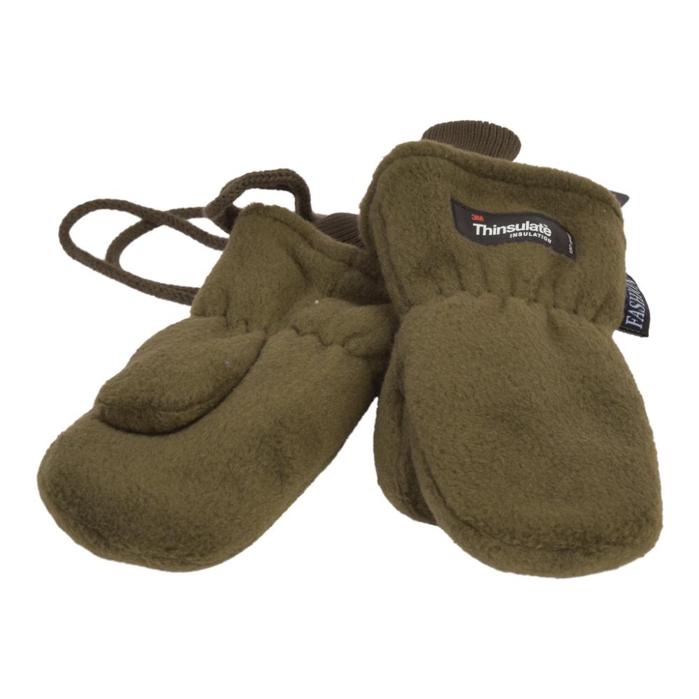 P&T Wanten Kinderen met Touwtje - Fleece - Thinsulate Voering - Kakki