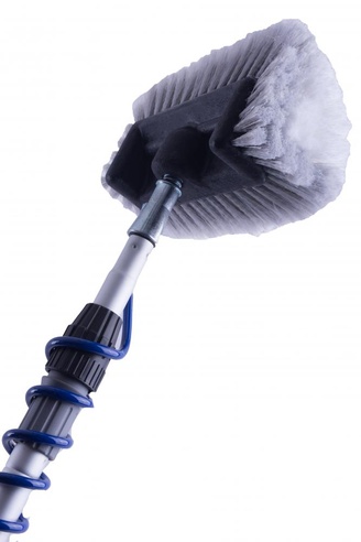 D&L Telescoopsteel + Spiraal & Zeepdispenser + Vijfzijdige Borstel