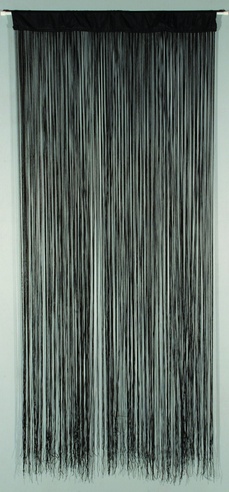 Confortex Deurgordijn String - 90 x 200cm - Zwart