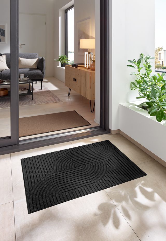 Kleen-Tex Dune Deurmat voor binnen en buiten - Loop dark grey