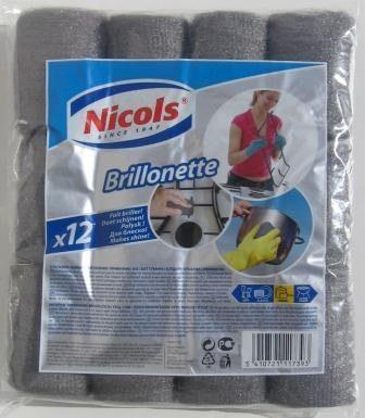 Nicols Brillonette Fijne Staalwol - 12 Stuks