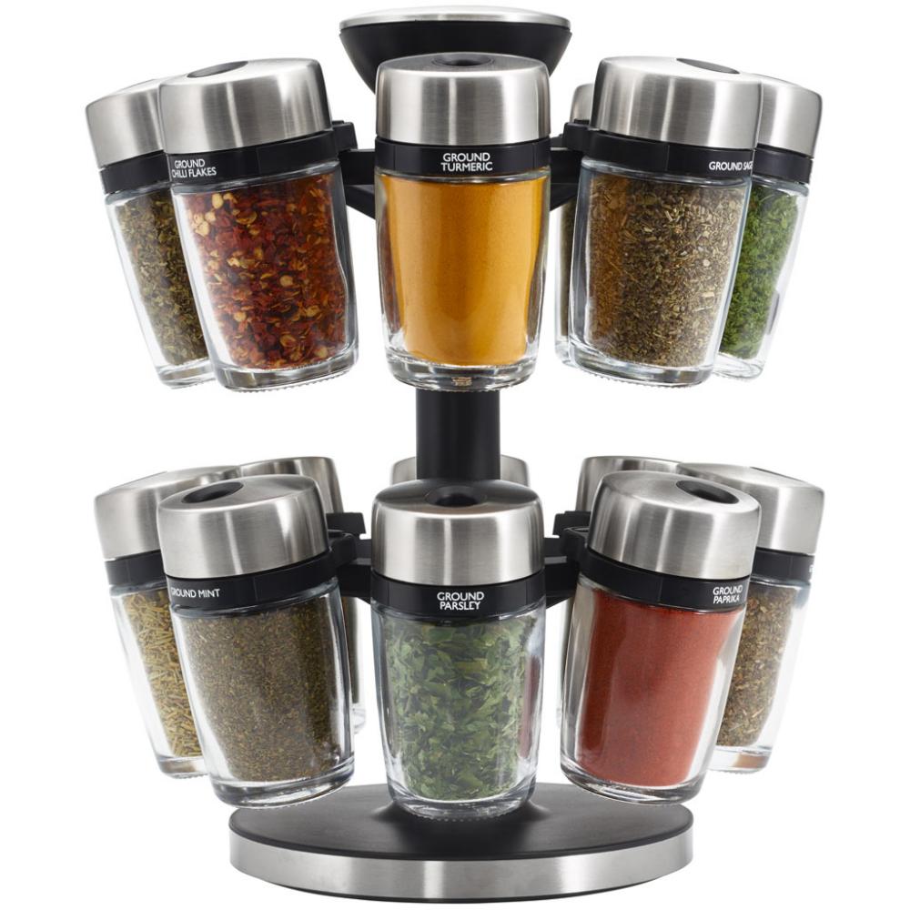 Porte-épices Cole & Mason - 16 pots