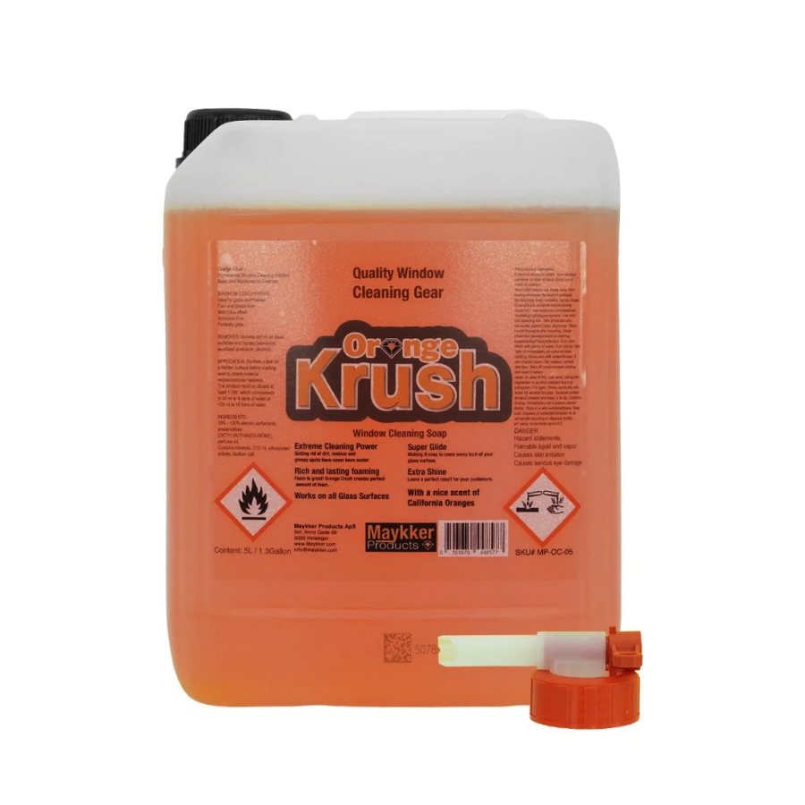 Maykker Orange Krush Window Cleaner Soap - 5L