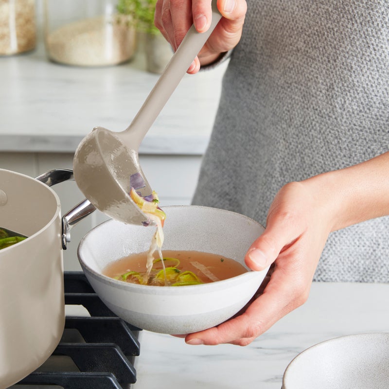 GreenPan Platinum Soeplepel - Pollepel - PFAS vrij - Taupe