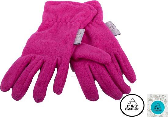 P&T Handschoenen Dames - Micro Fleece - Framboos