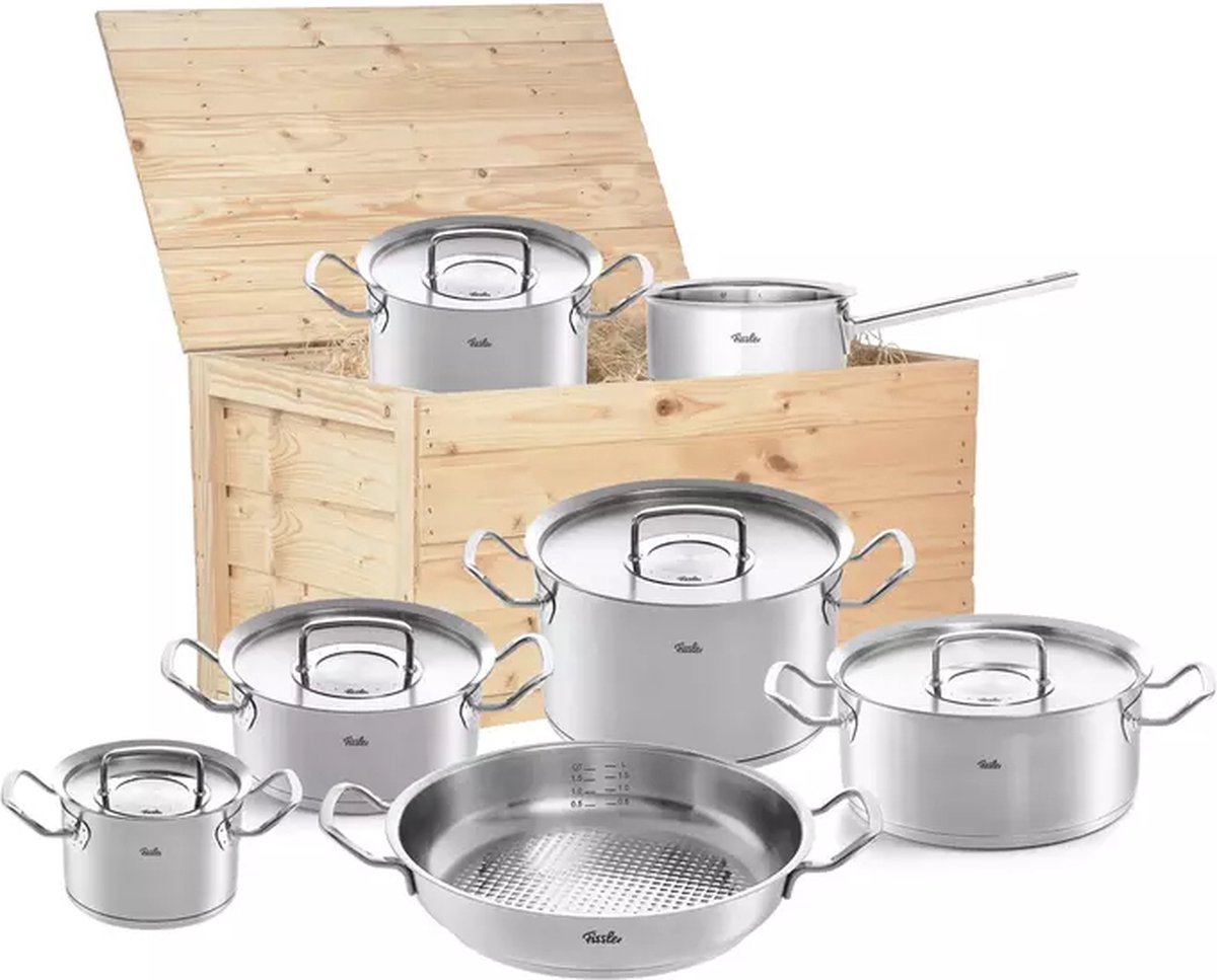 Fissler Original Profi Collection - 7-delige Set in Houten Kist