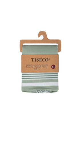 Tiseco Dameszakdoeken Alta 3 - 30x30cm - 6 Stuks - 100% Katoen