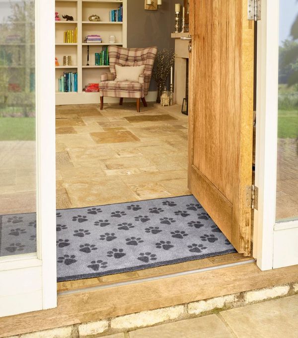 Kleen-Tex Turtle Wasbare Deurmat - Paws Grey