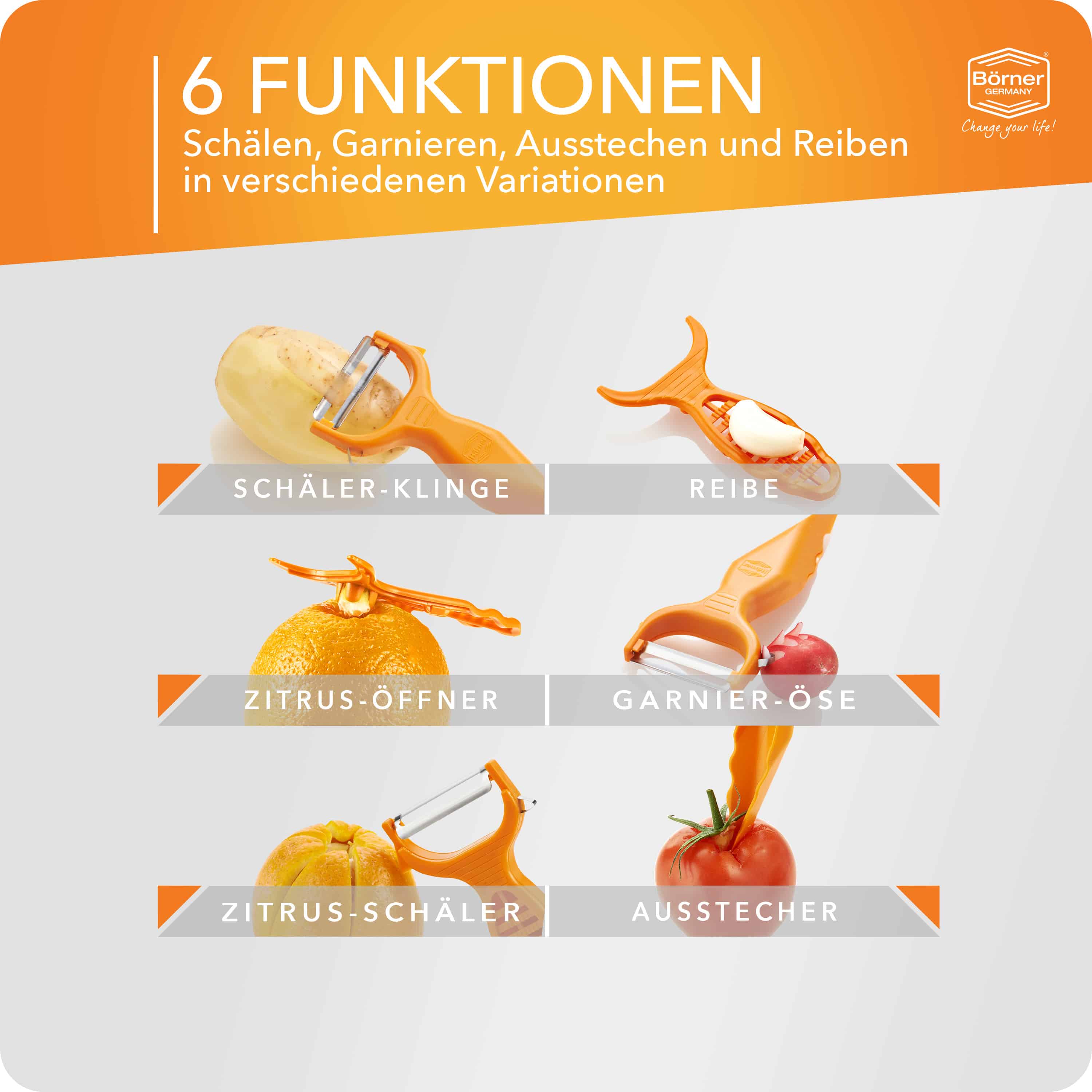 Börner Dunschiller 6in1 met Glad Mesje